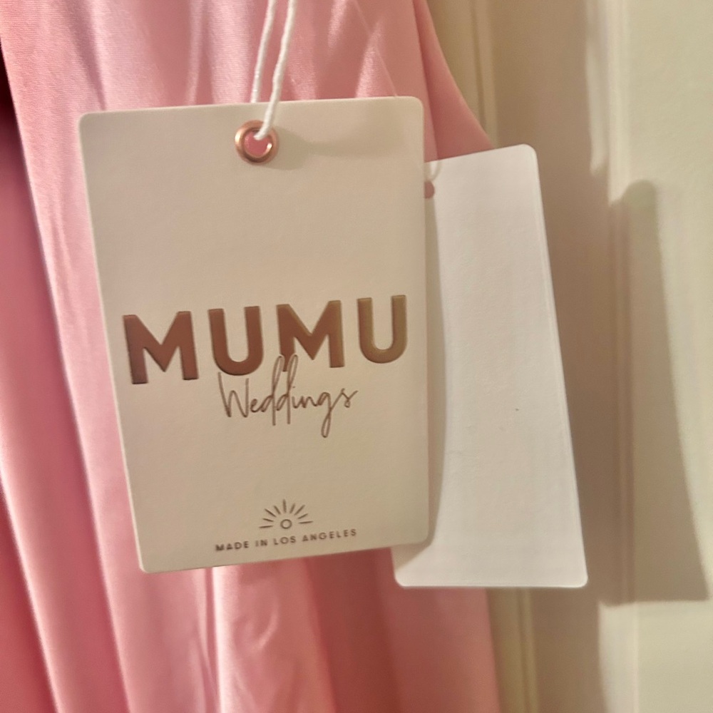 NWT! Show Me Your MuMu Pink Halter Maxi Dress - Picture 5 of 6